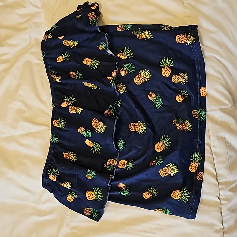 Full tilt strapless crop shirt XS